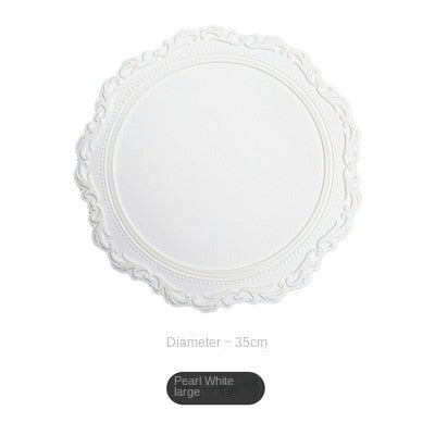 Nordic Ins Style Lace Embossed Silicone Placemat