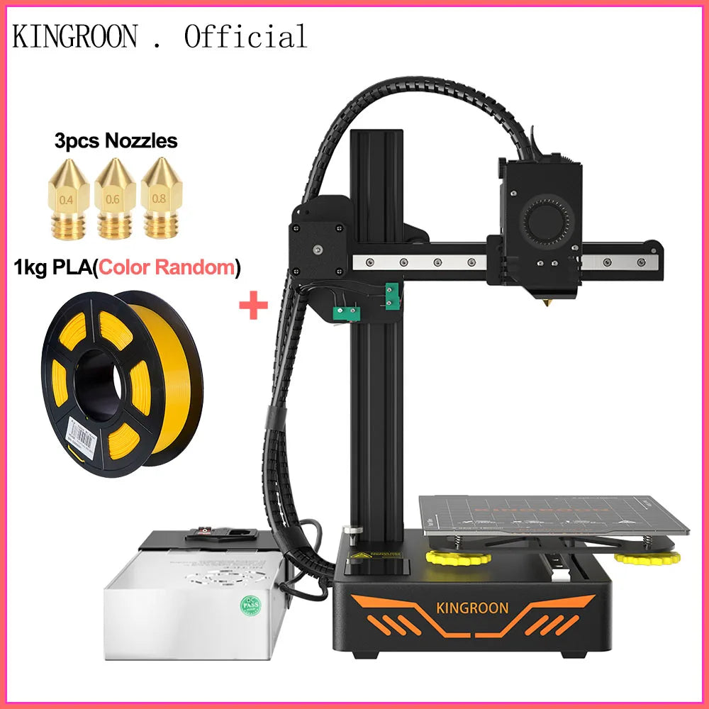 KINGROON KP3S DIY 3D Printer Kit impressora 3d Upgraded Direct Extruder TMC2225 Driver Double Metaltest