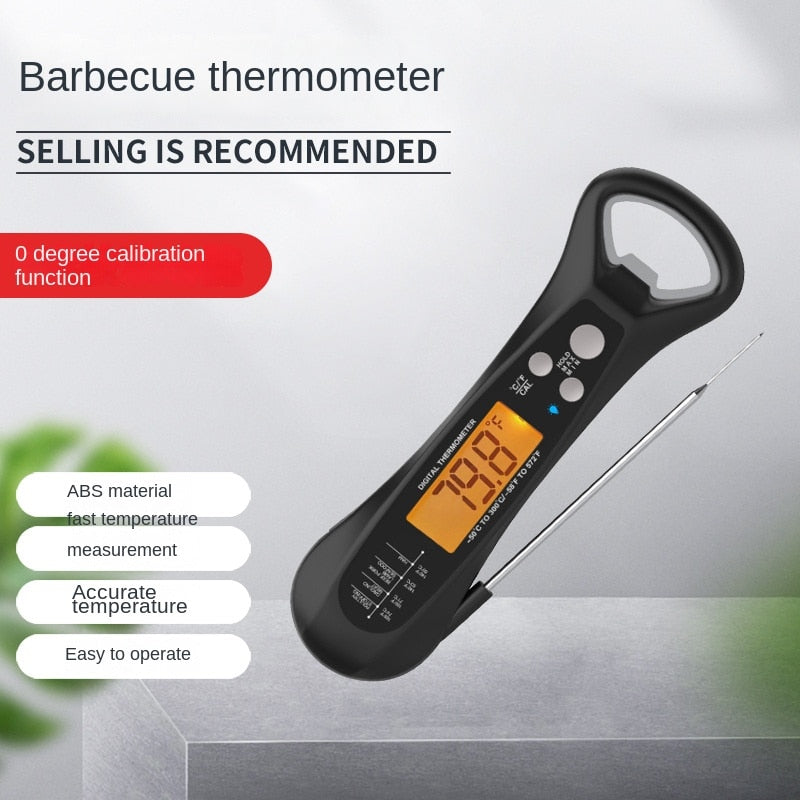 Kitchen Folding BBQ Thermometer Electronic Waterproof Smart Food Thermometer