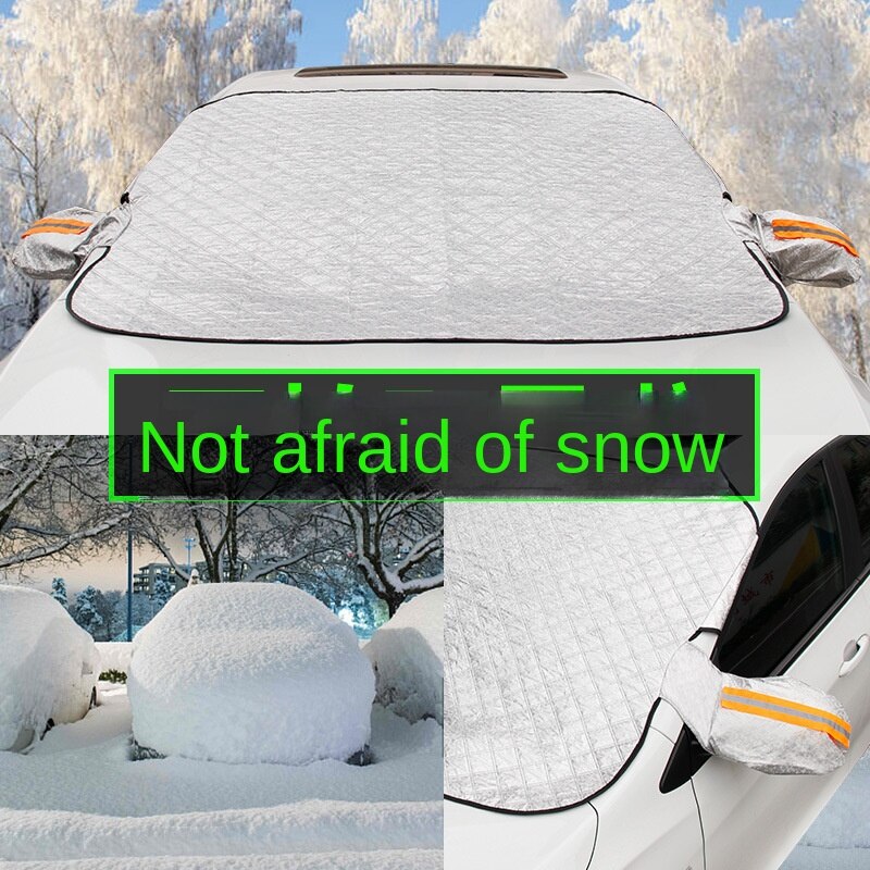 Car Sunshade Sun Shield Dust Cover Heat Insulation Silver Adhesive Cloth Sun Protection Sun Visor Snow Shield Car Light Blocking