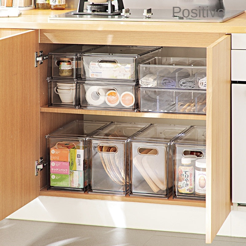 Refrigerator Drawer Household Multi-Function Draining Frozen Food Crisper Stacked Storage Box