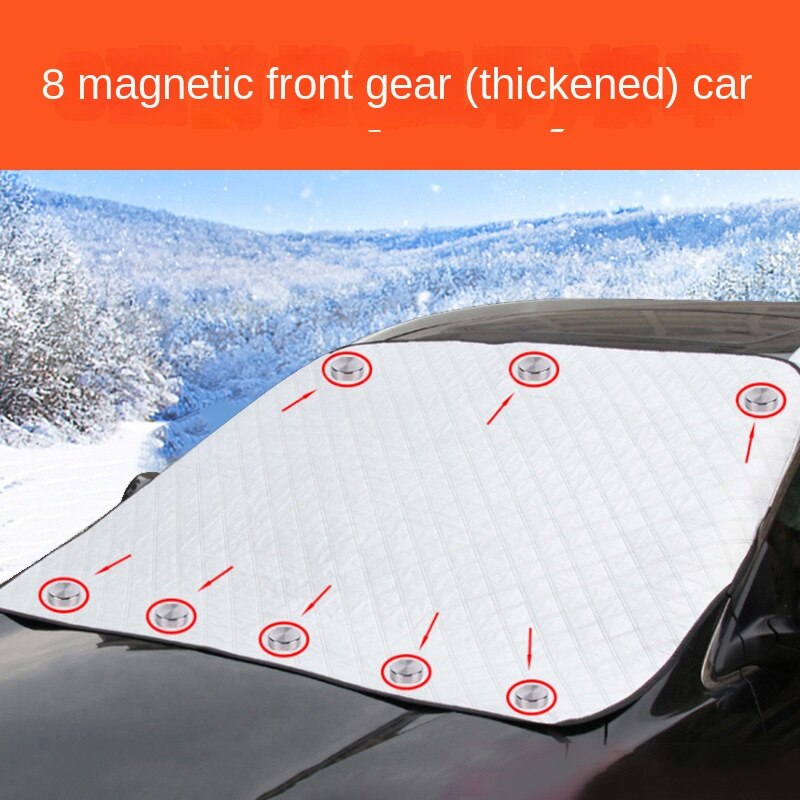 Car Sunshade Sun Shield Dust Cover Heat Insulation Silver Adhesive Cloth Sun Protection Sun Visor Snow Shield Car Light Blocking