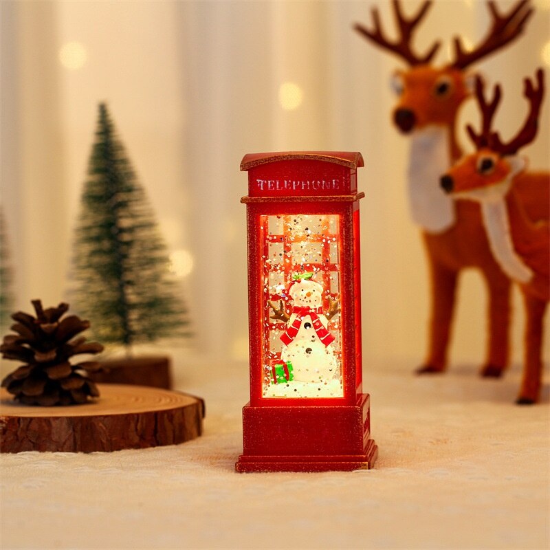 🔥40% Off🔥☃Christmas Telephone Booth Small Oil Lamp Decoration Ornaments