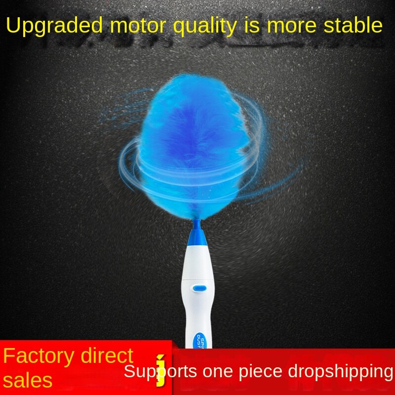 Electric Household Automatic Fiber Cleaning  Replacement Head Long Handle Dust Sweeping Brush