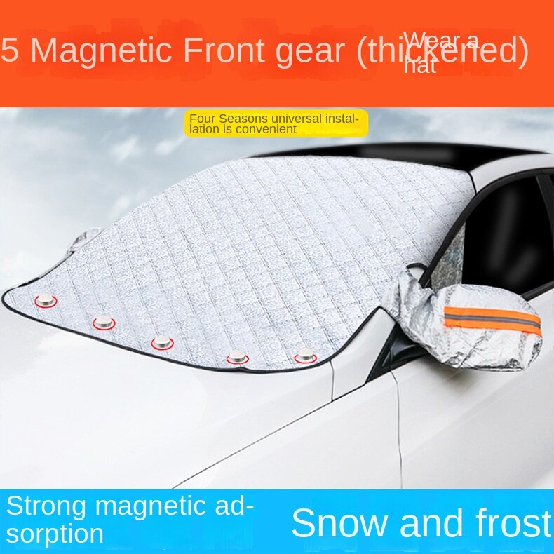 Car Sunshade Sun Shield Dust Cover Heat Insulation Silver Adhesive Cloth Sun Protection Sun Visor Snow Shield Car Light Blocking