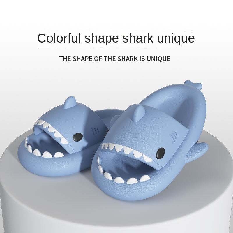 Thick-Soled Shark Slippers Summer Indoor and Outdoor Funny Lovers Slippers  Cartoon