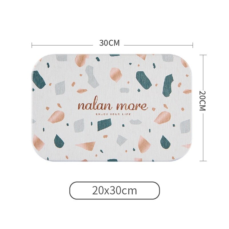 Ins Diatom Mud Toothbrush Cup Soap Absorbent Pad