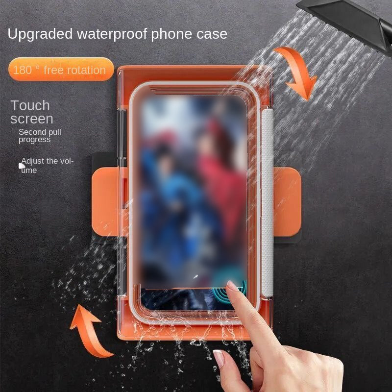 Waterproof Mobile Phone Box 360 ° Rotating  watching Box Bathroom Kitchen