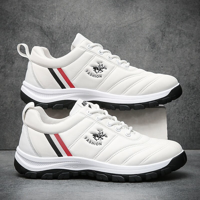 Autumn and Winter Shoes Men's Casual Sports Shoes Korean Style Comfortable White Shoes Student School Running Shoes