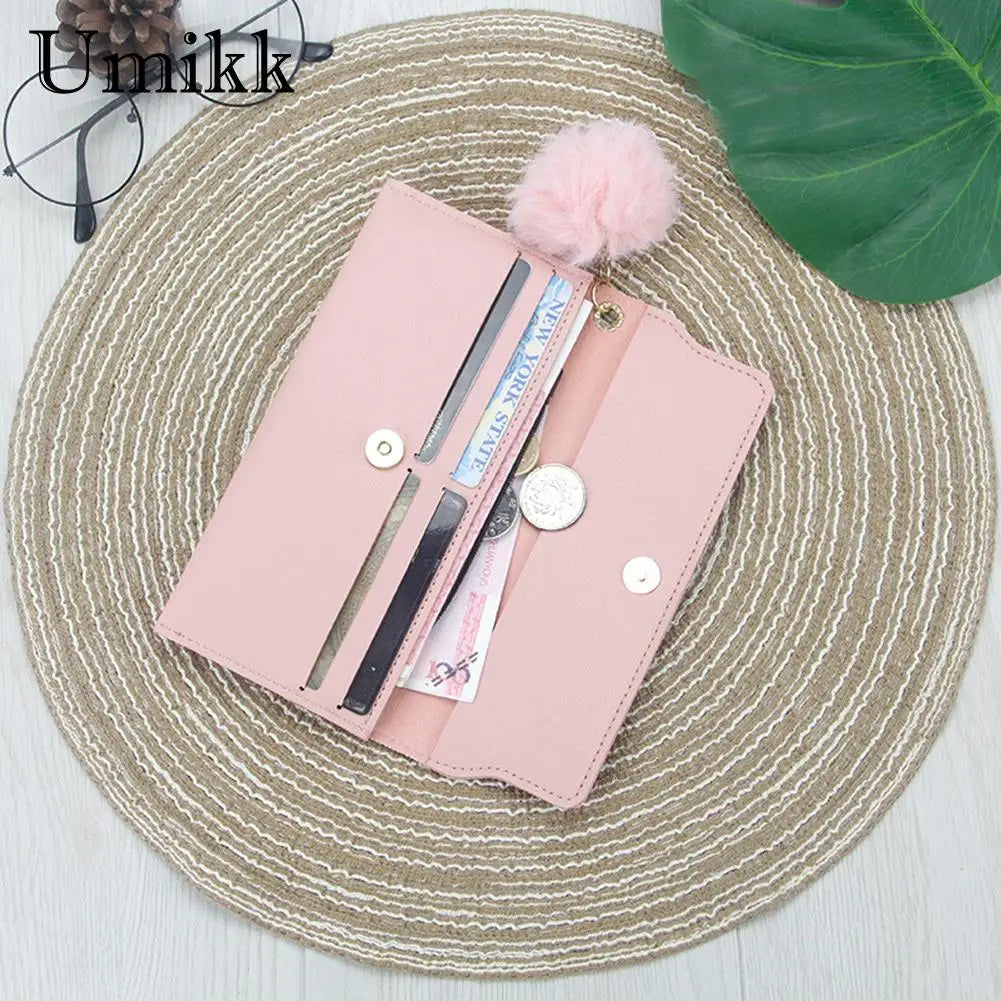 Cute Tassels Women Short Wallet Bag for Women PU Leather Bags Bolsas Female Folding Small Coin Purse Korean Card Holder Clutch