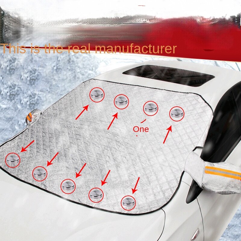 Car Sunshade Sun Shield Dust Cover Heat Insulation Silver Adhesive Cloth Sun Protection Sun Visor Snow Shield Car Light Blocking