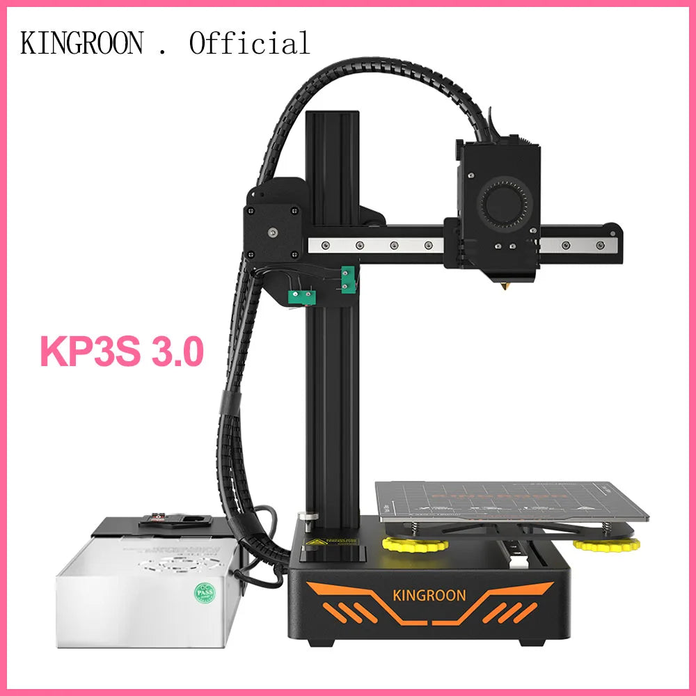 KINGROON KP3S DIY 3D Printer Kit impressora 3d Upgraded Direct Extruder TMC2225 Driver Double Metal Guide Rail 180*180*180mm