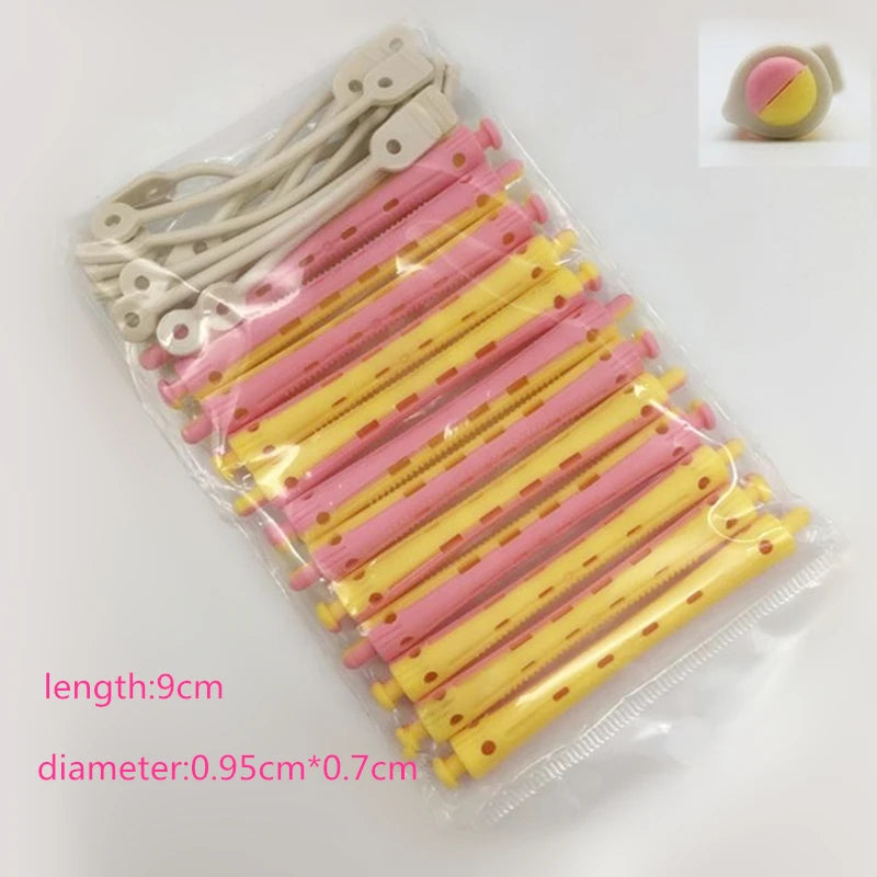 12pcs/lot Hair Curler Pull Core Hair Roller Magic Hair Curlers Rollers DIY Formers Salon Accessories Barber Hair Styling Tool