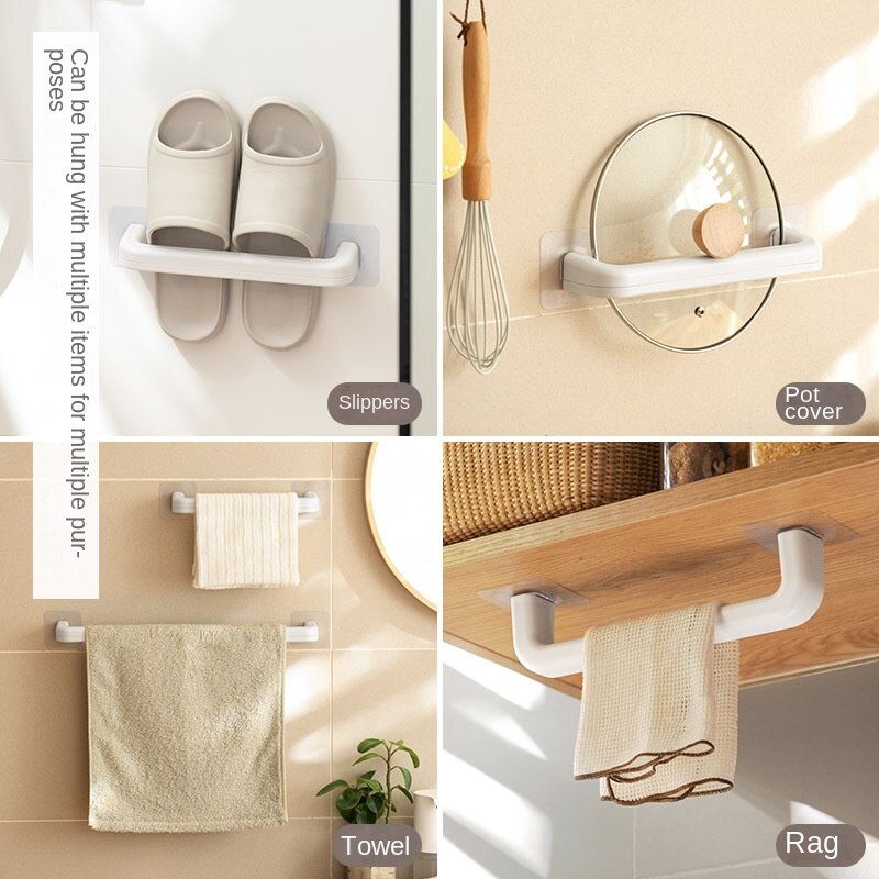 Slipper Rack Bathroom Wall-Mounted Household Bathroom Storage Shoes Drain Shelf