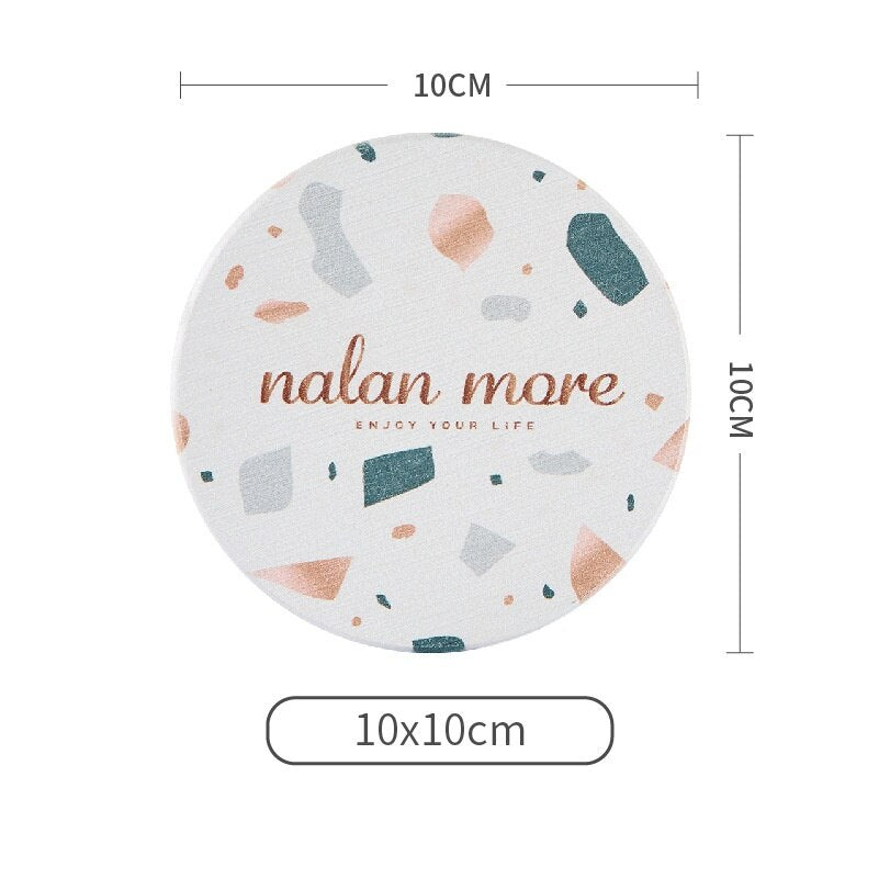 Ins Diatom Mud Toothbrush Cup Soap Absorbent Pad