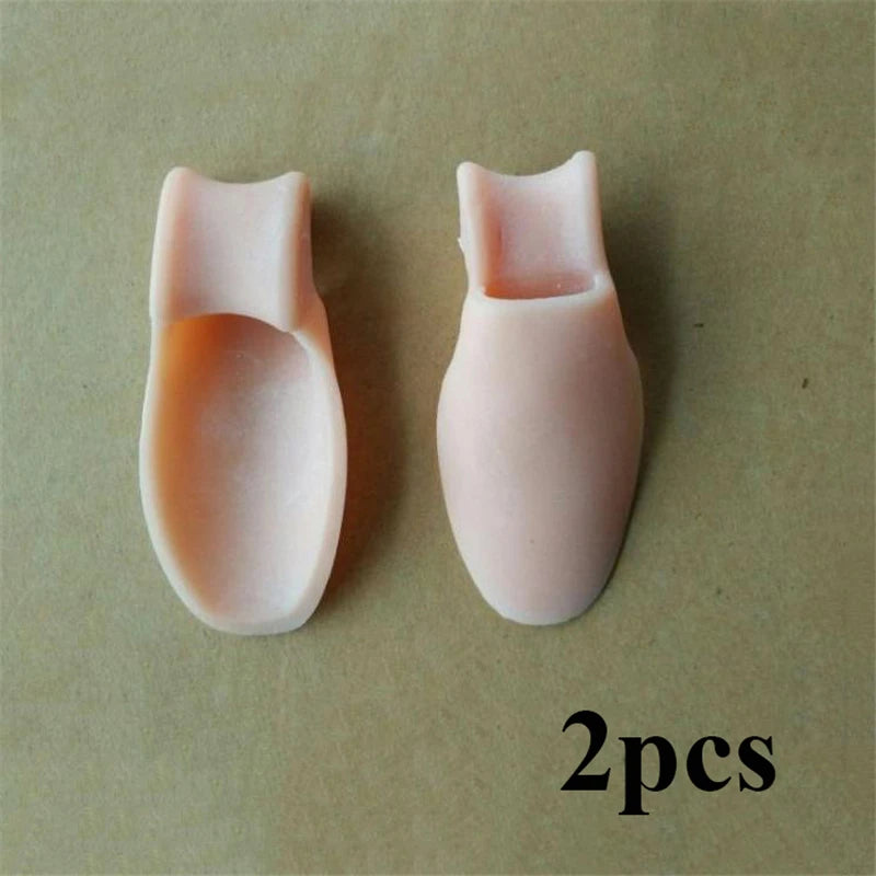 2pcs Silicone Gel Thumb Corrector Bunion Little Toe Protector Separator Hallux Valgus Finger Straightener Foot Care Relief Pads