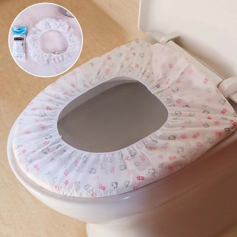 Disposable Non-Woven Fabric Thickened Toilet Pad Maternal Home Hygiene Independent Packaging Toilet Seat Cover Toilet Seat Cover