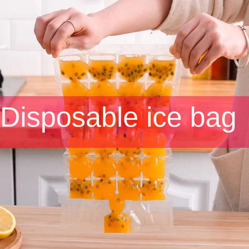 Ice Cube Bag Disposable Fruit Bag Self-Sealing Ice Lattice Mold Ice Pack