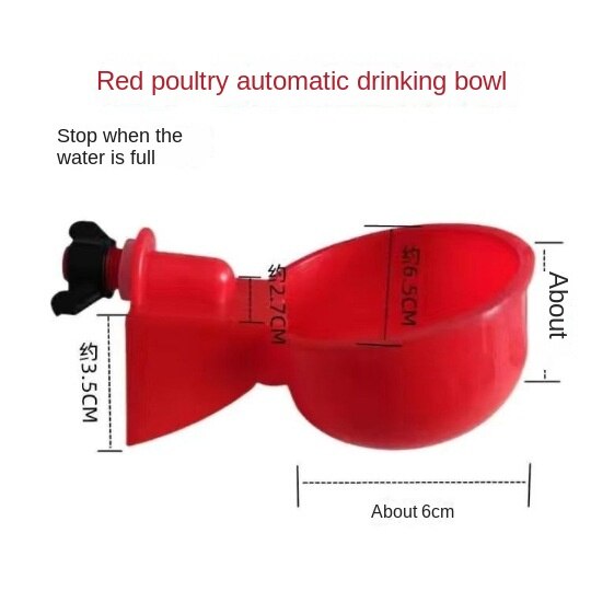 Poultry Automatic Drinking Bowl Automatic Chicken Water Dispenser Chicken Drinking Cup Drinking Water Dispenser for Chicken