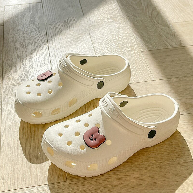 Hole Shoes Summer Indoor Home Cute Slippers Outdoor Beach