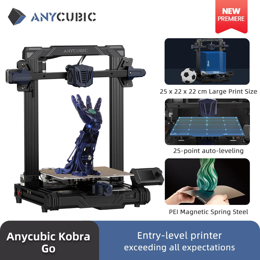 Seria FDM Imprimantă 3D ANYCUBIC Vyper Kobra Kobra Max Kobra Go Kobra Neo Kobra 2 Pro Imprimante 3d cu nivelare automată de dimensiuni mari