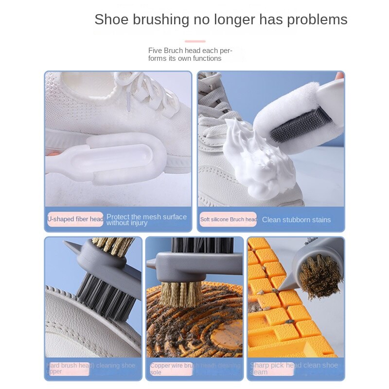 Soft Hair Does Not Hurt Shoes Multifunctional Shoe Brush