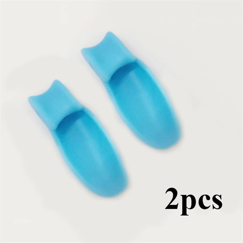 2pcs Silicone Gel Thumb Corrector Bunion Little Toe Protector Separator Hallux Valgus Finger Straightener Foot Care Relief Pads