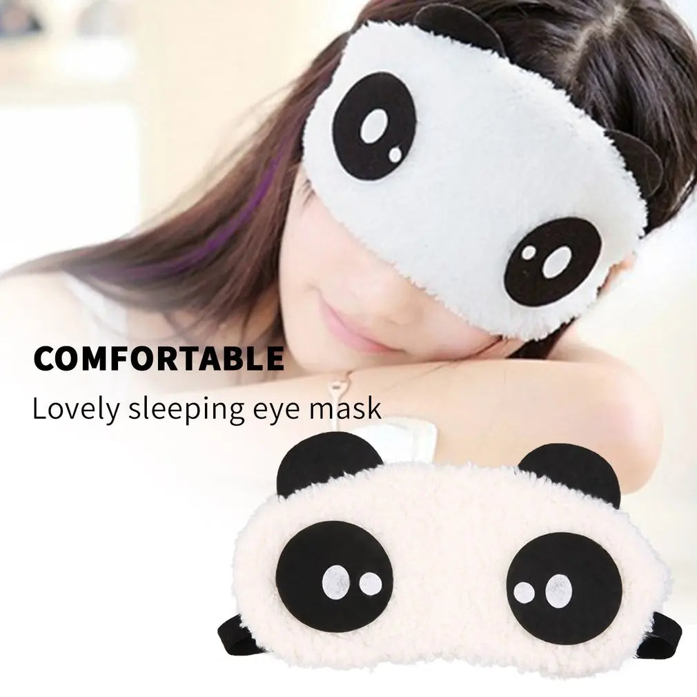 Cute Panda Sleeping Face Eye Mask Blindfold Eyeshade Traveling Sleep Eye Aid Drop Shipping Wholesale health care