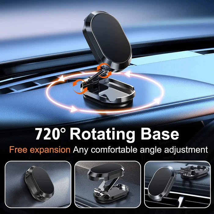 🔥LAST DAY SALE 75% OFF 🔥2023 New Alloy Folding Magnetic Car Phone Holder