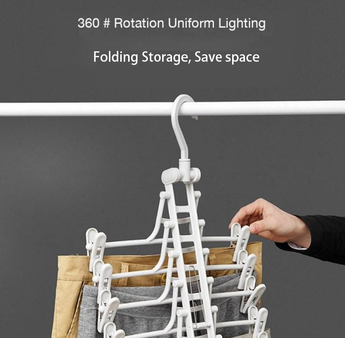 Creative Folding Pant Rack Multi-Functional Multi-Layer Pants Hanger Household Hanger