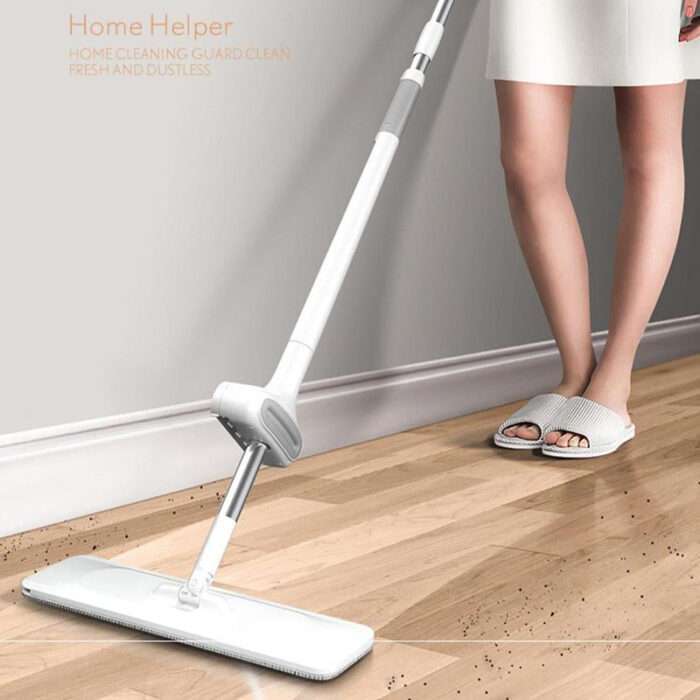 Hand Wash-Free Large Flat Mop Labor-Saving Mop Automatic Twist Water Wet and Dry Water Clean